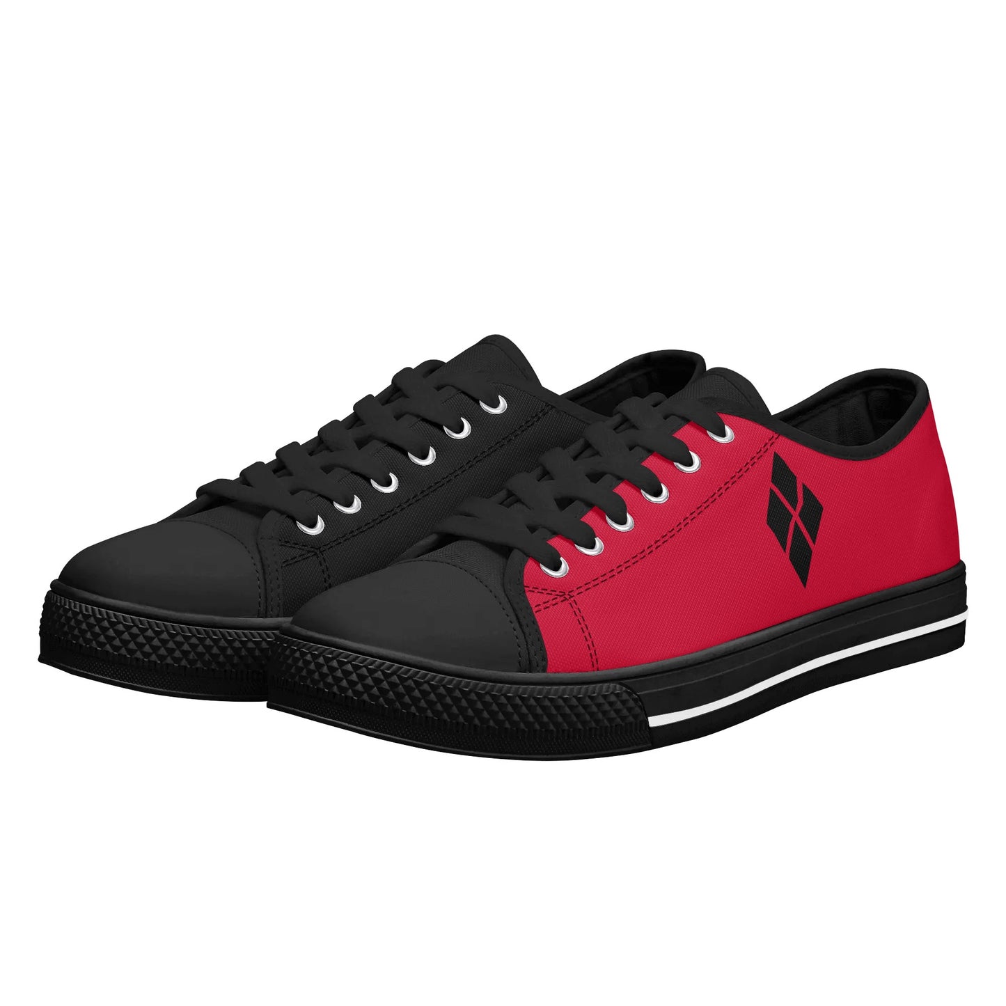 Harley Red Opposites Womens Rubber Low Top Sneakers