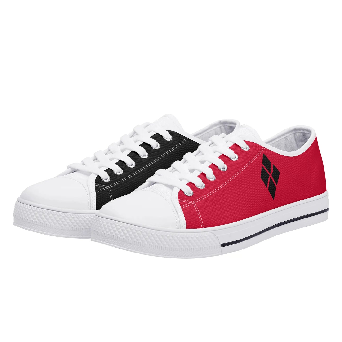 Harley Red Opposites Womens Rubber Low Top Sneakers