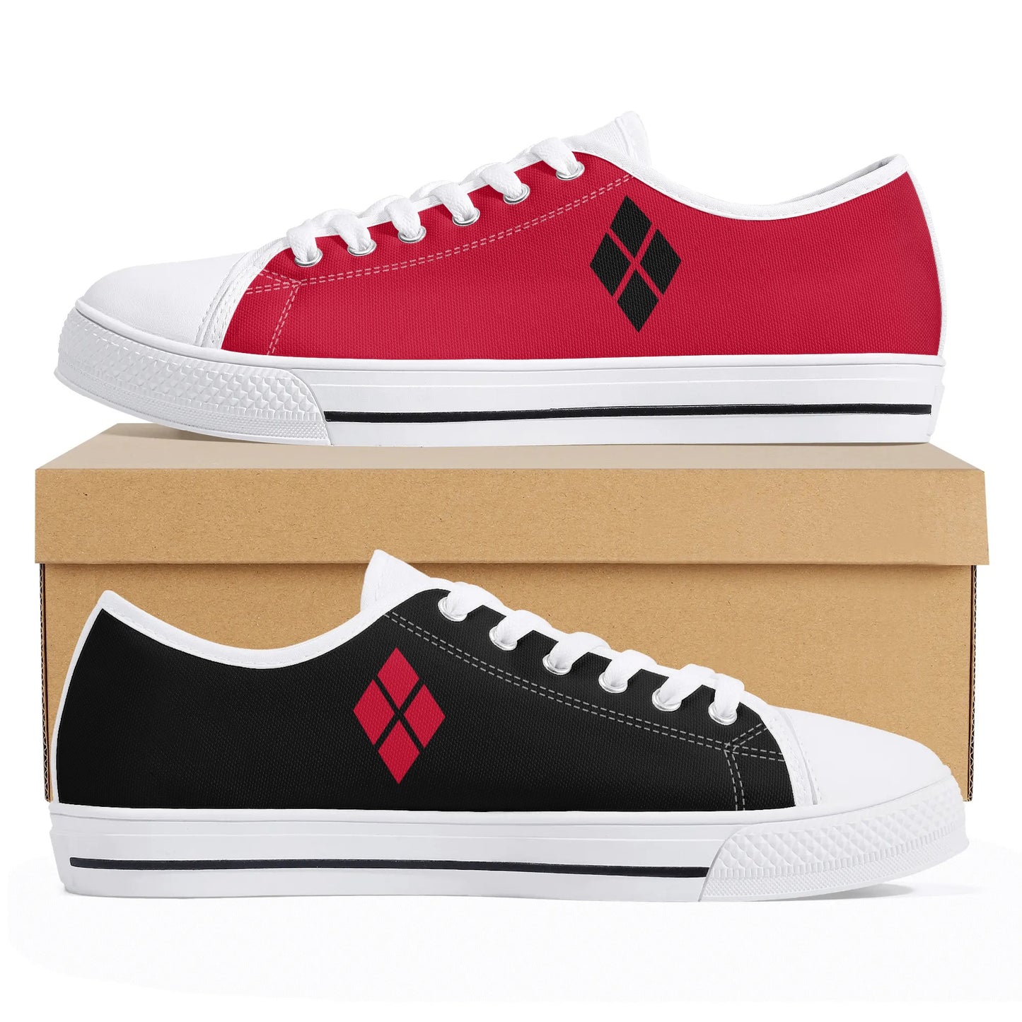 Harley Red Opposites Womens Rubber Low Top Sneakers