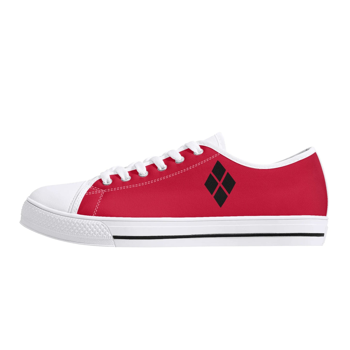 Harley Red Opposites Womens Rubber Low Top Sneakers