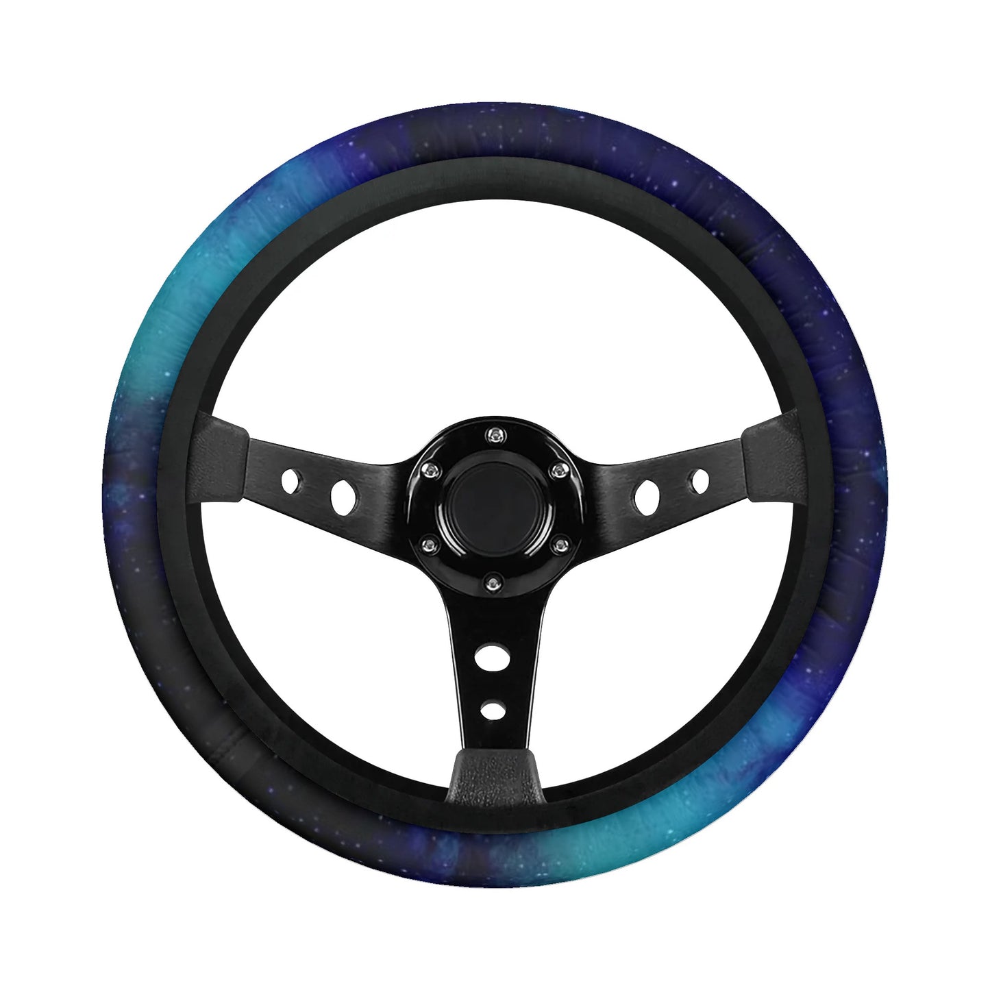 Blue Galaxy Car Steering Wheel Cover