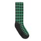 Green Buffalo Plaid Crew Socks