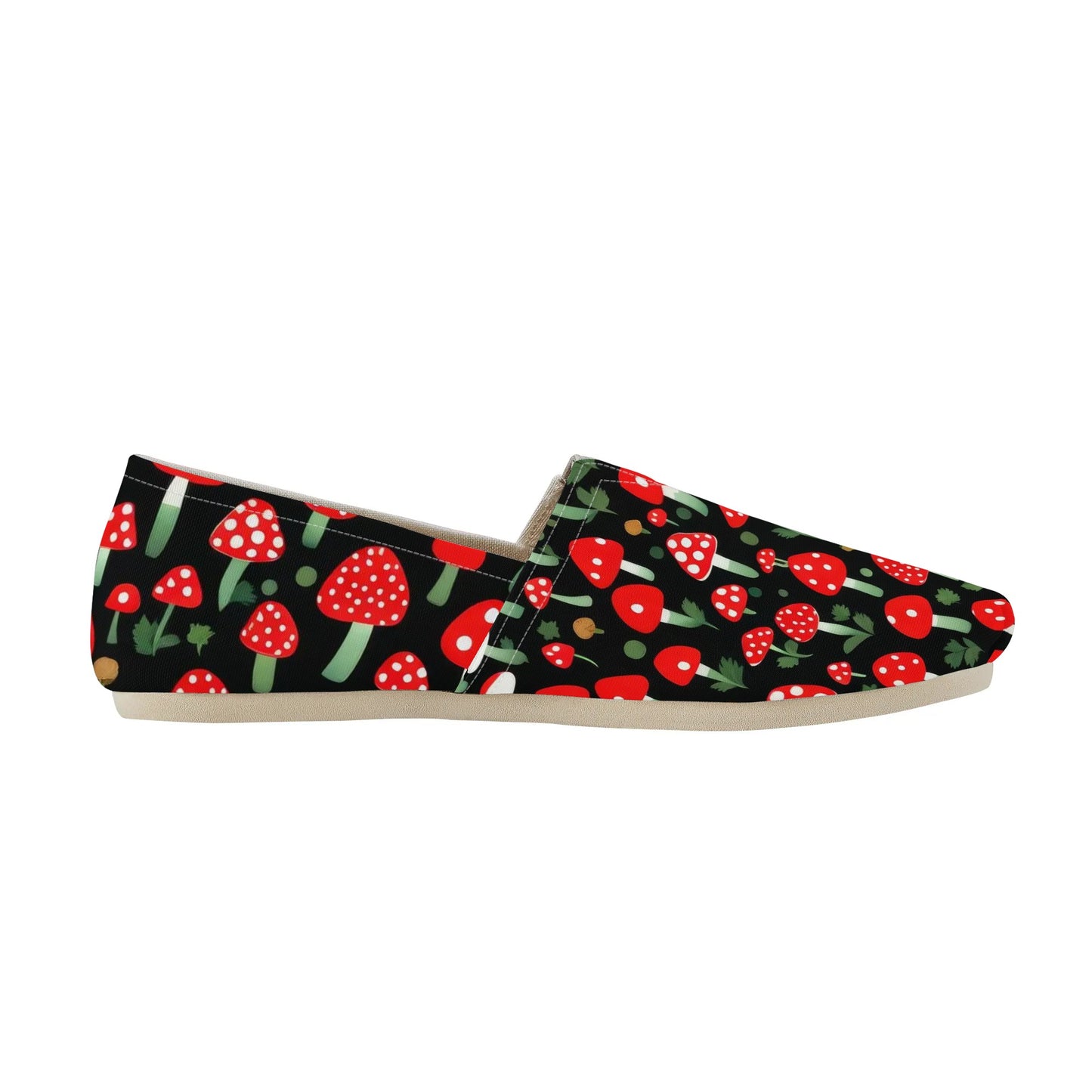 Mushrooms Womens Casual Slip-On Shoes