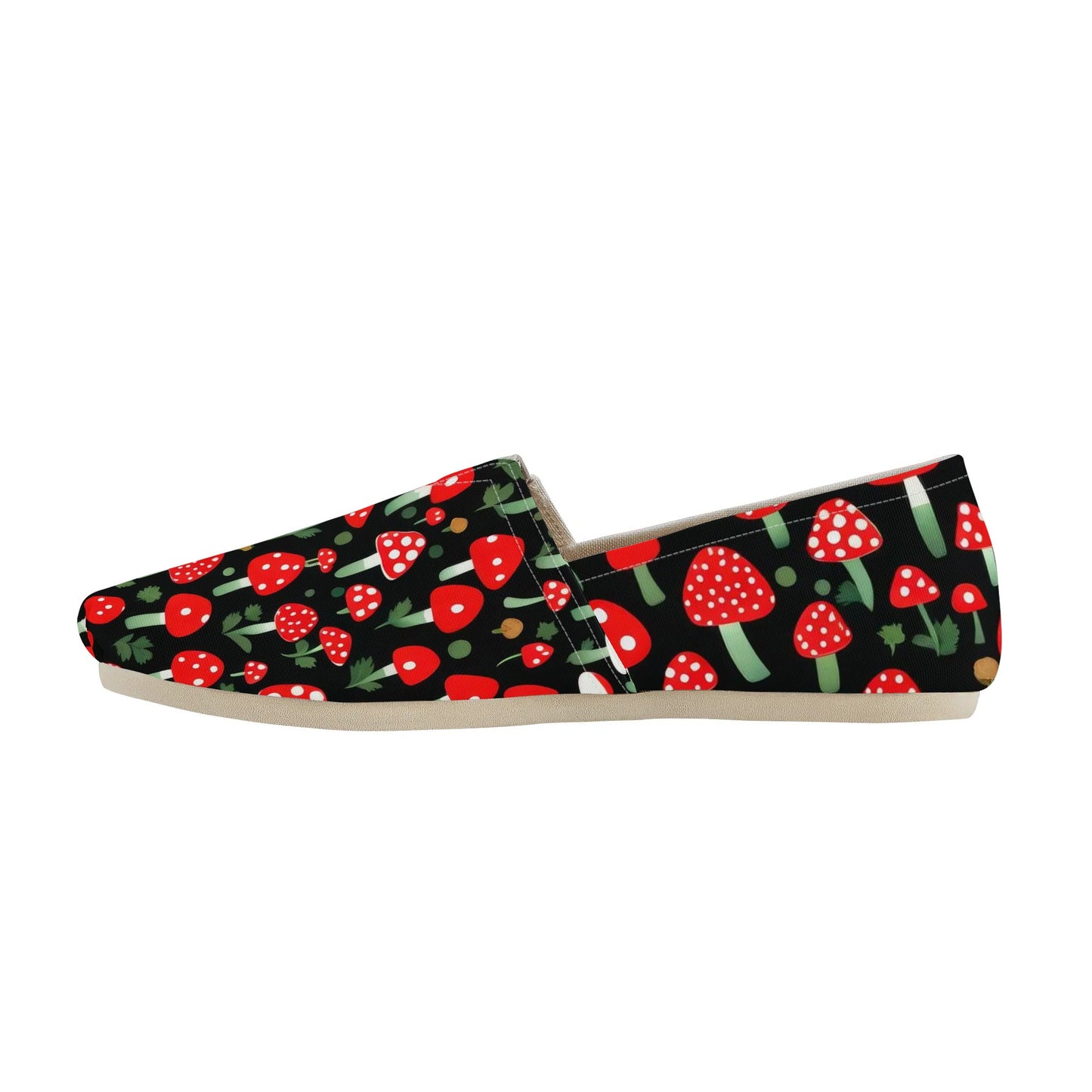 Mushrooms Womens Casual Slip-On Shoes