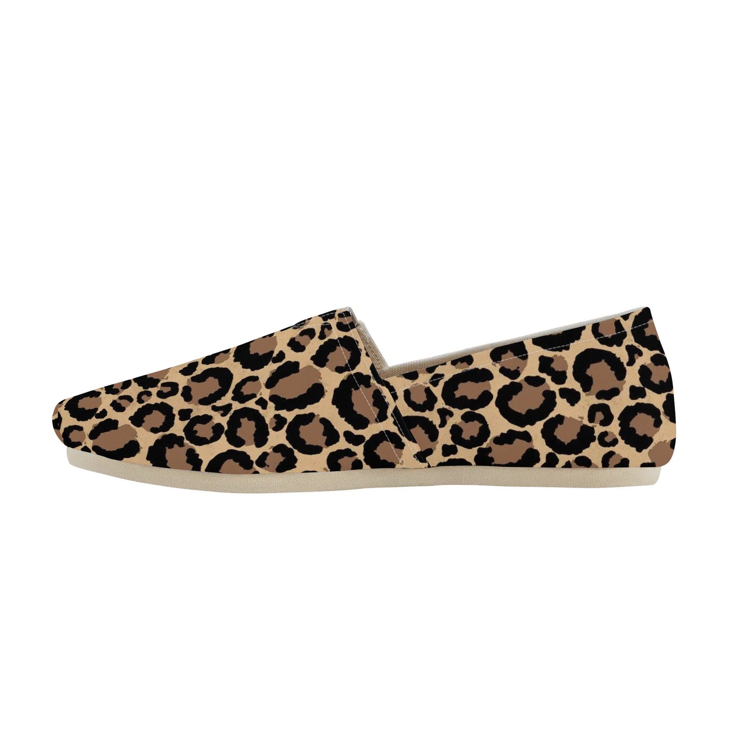 Leopard Print Womens Casual Slip-On Shoes