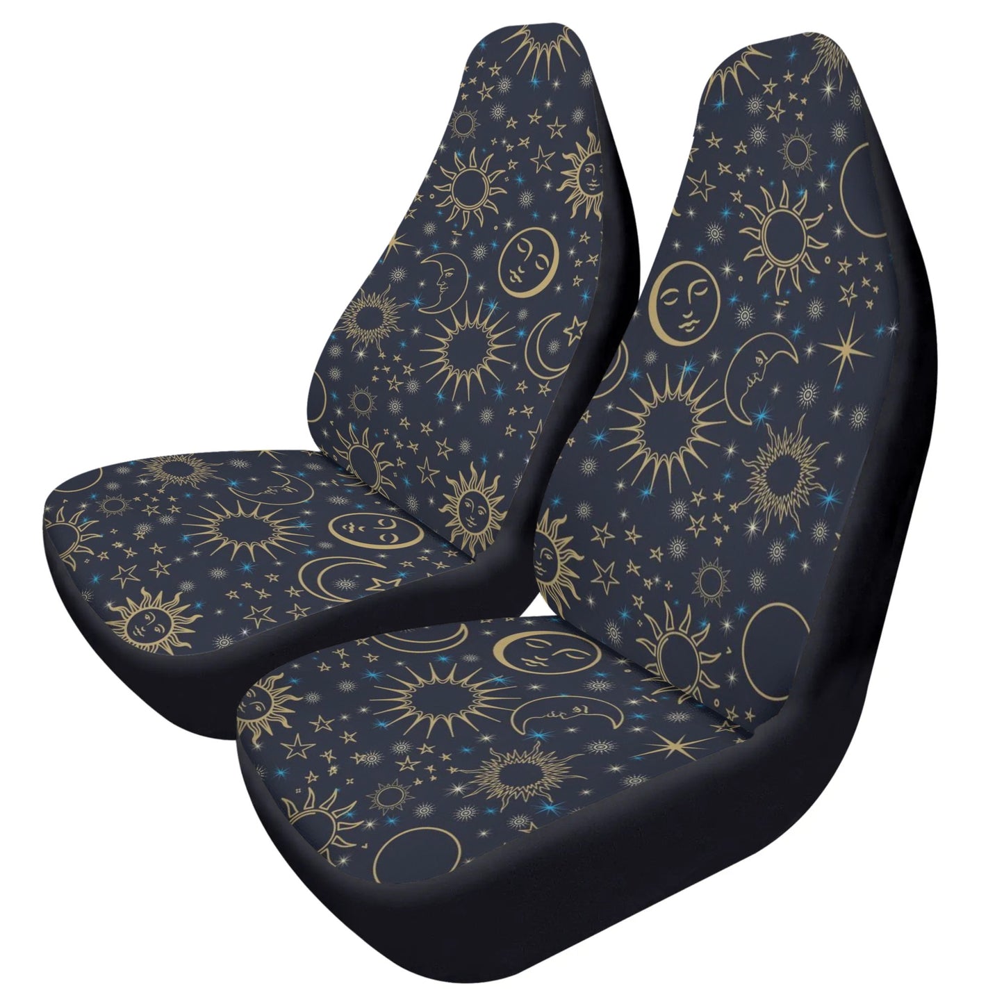 Celestial Navy Blue Front Car Seat Covers (Set of 2)