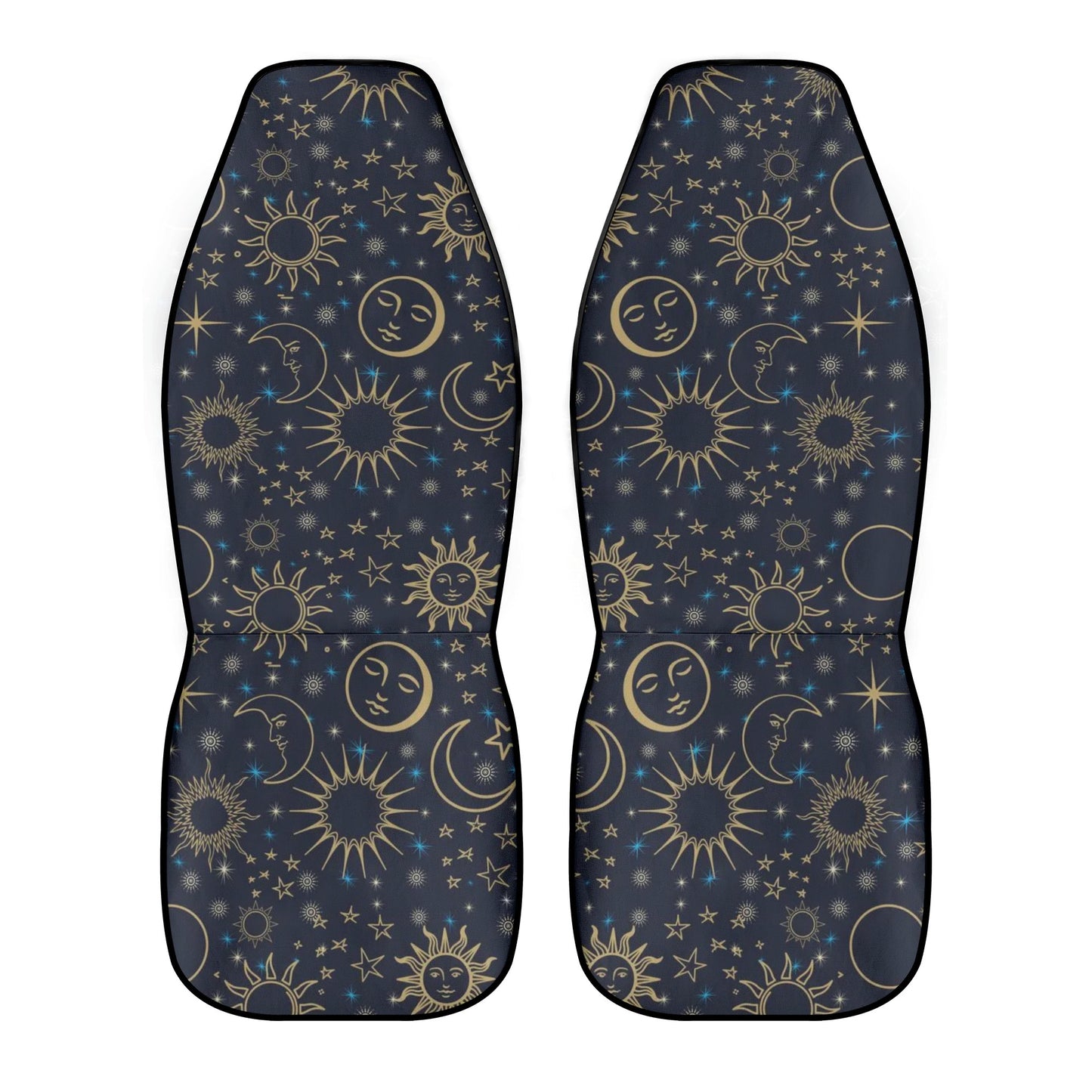 Celestial Navy Blue Front Car Seat Covers (Set of 2)