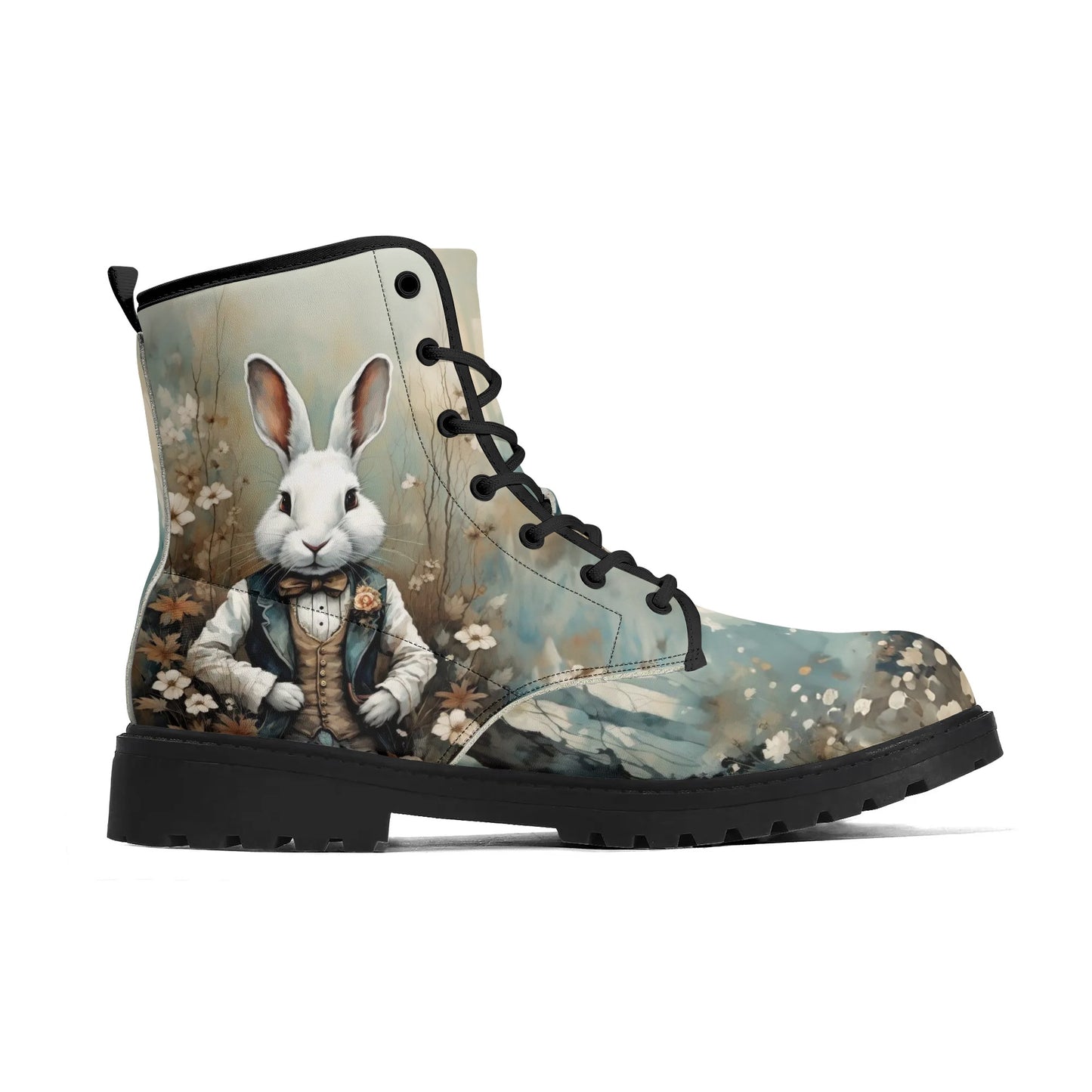 Alice in Wonderland Womens Vegan Boots