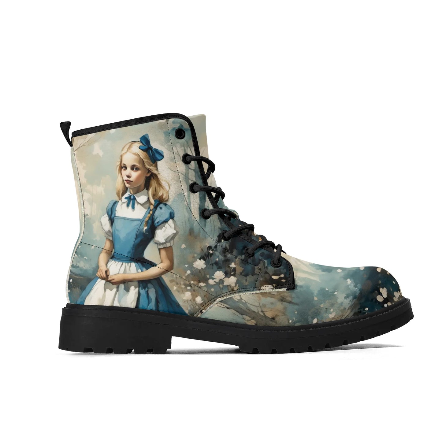 Alice in Wonderland Womens Vegan Boots