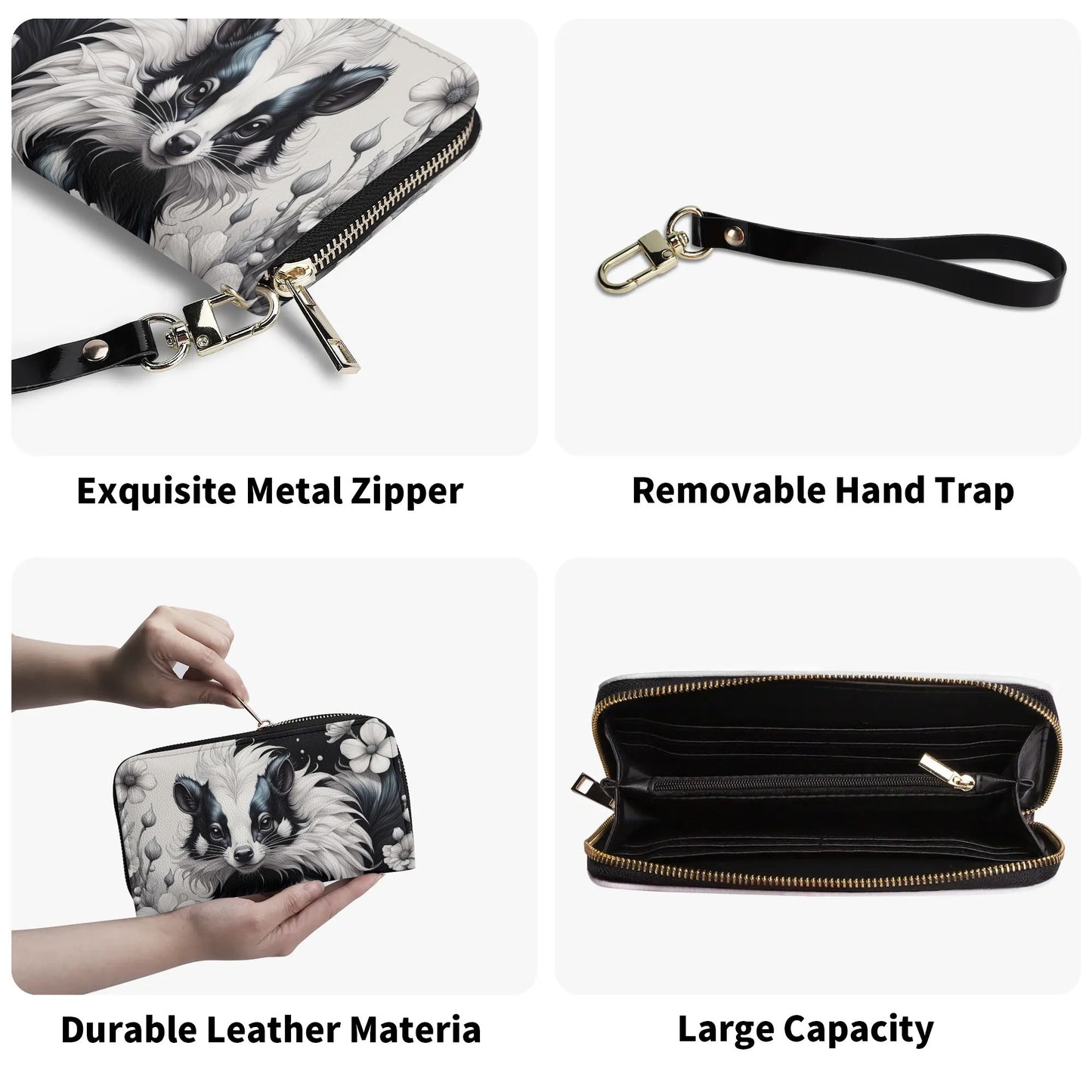 Cute Skunk Upgraded 2.0 PU Leather Wallet