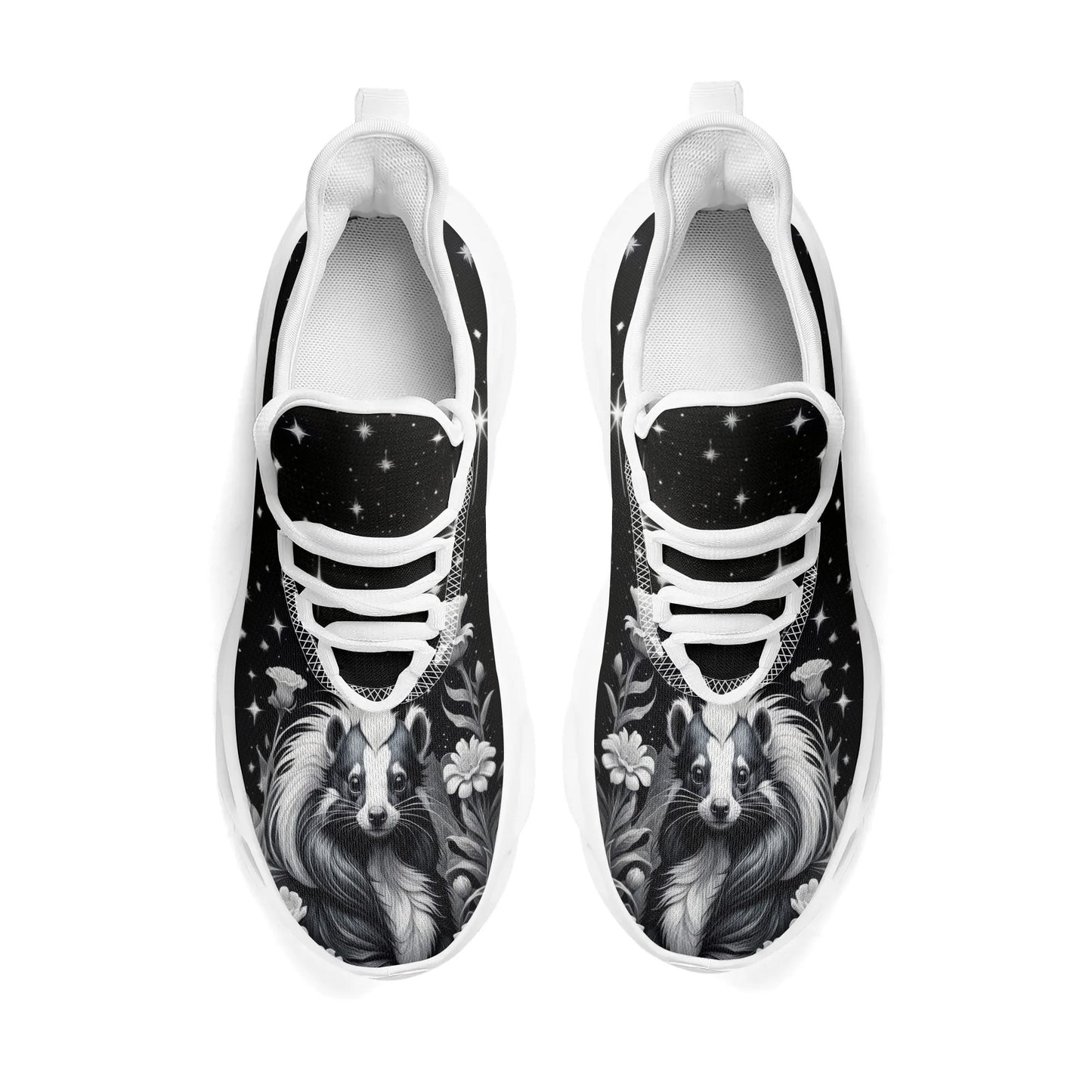 Skunk Black White Womens Premium Sneakers