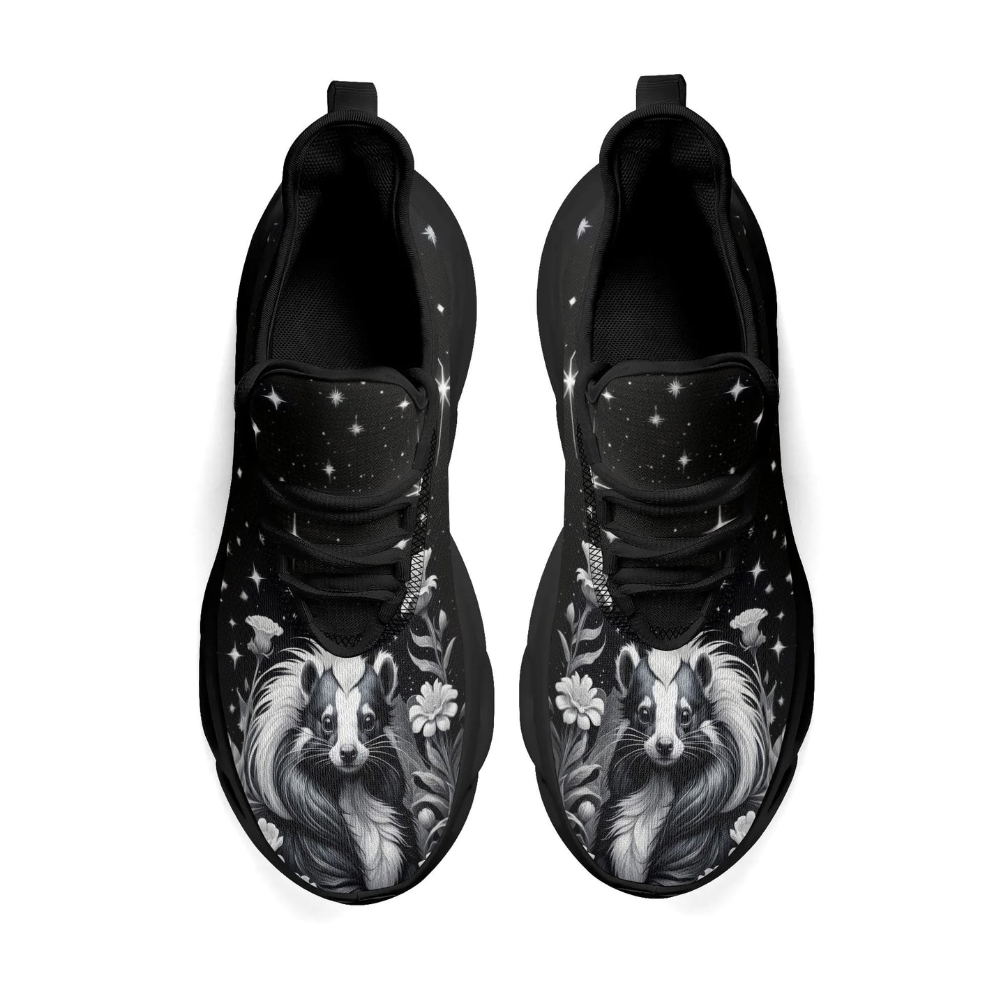 Skunk Black White Womens Premium Sneakers