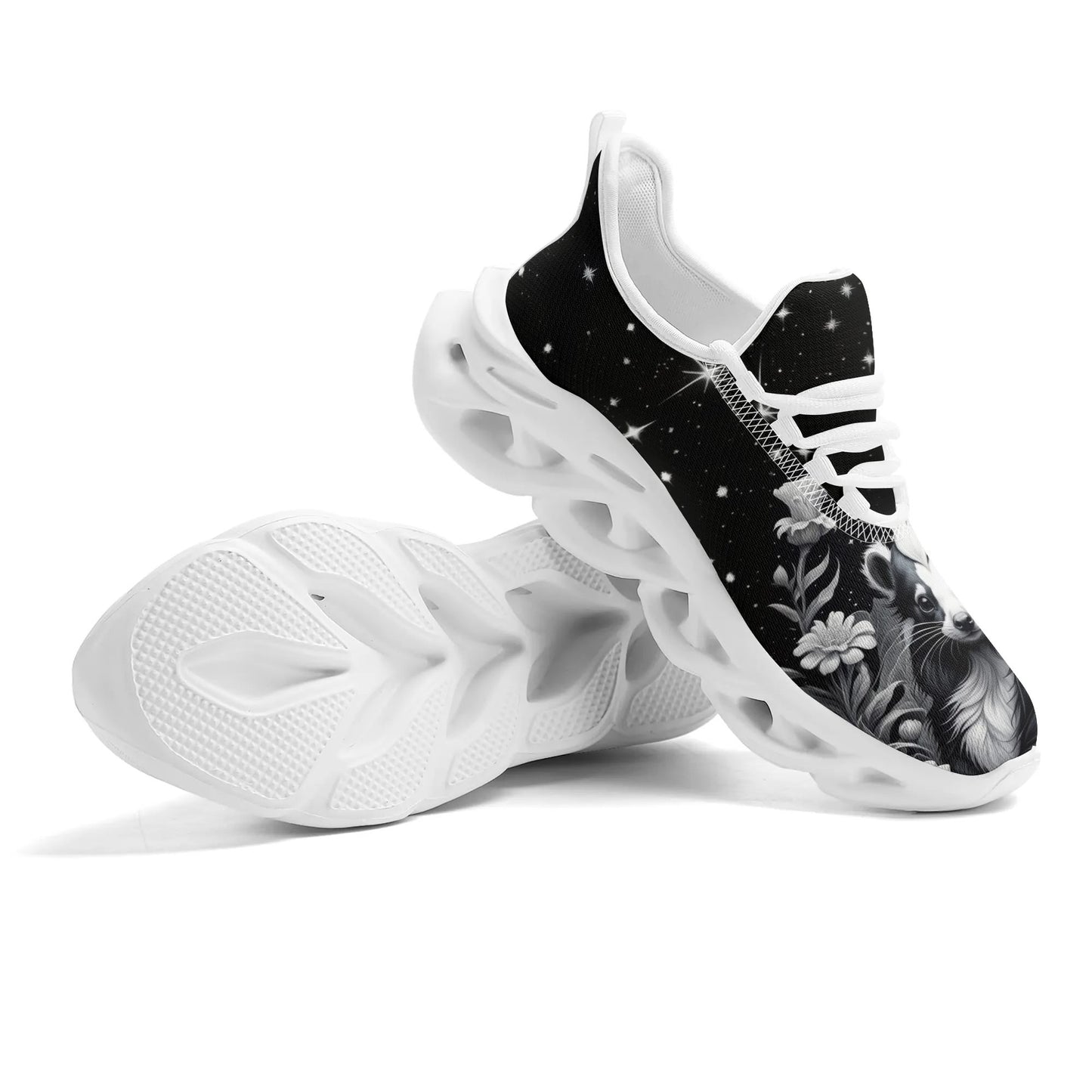 Skunk Black White Womens Premium Sneakers