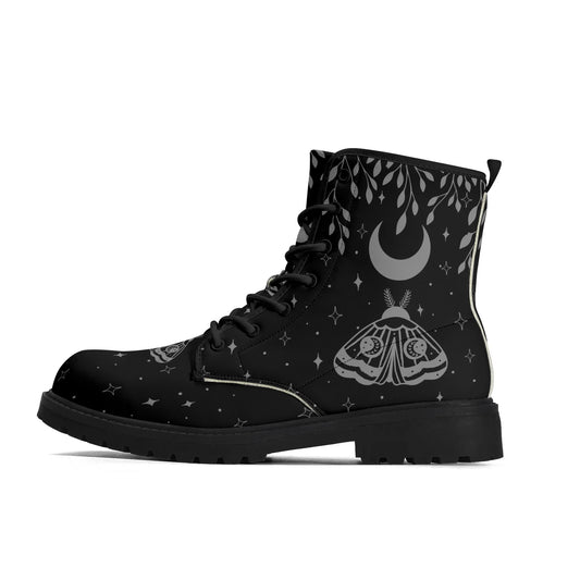 Moon Moth Womens Vegan Combat Boots