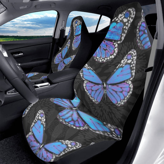 Large Blue Butterflies Car Seat Covers