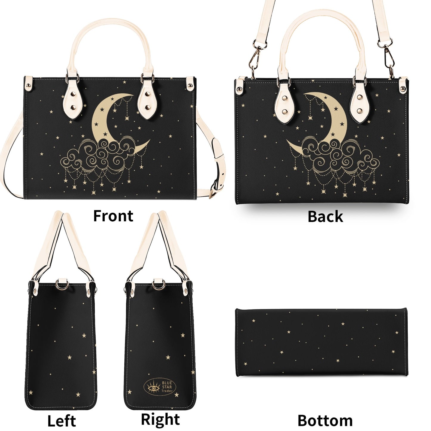 Moon Cloud 1-2 Glam Purse Luxury Womens Vegan Leather Handbag