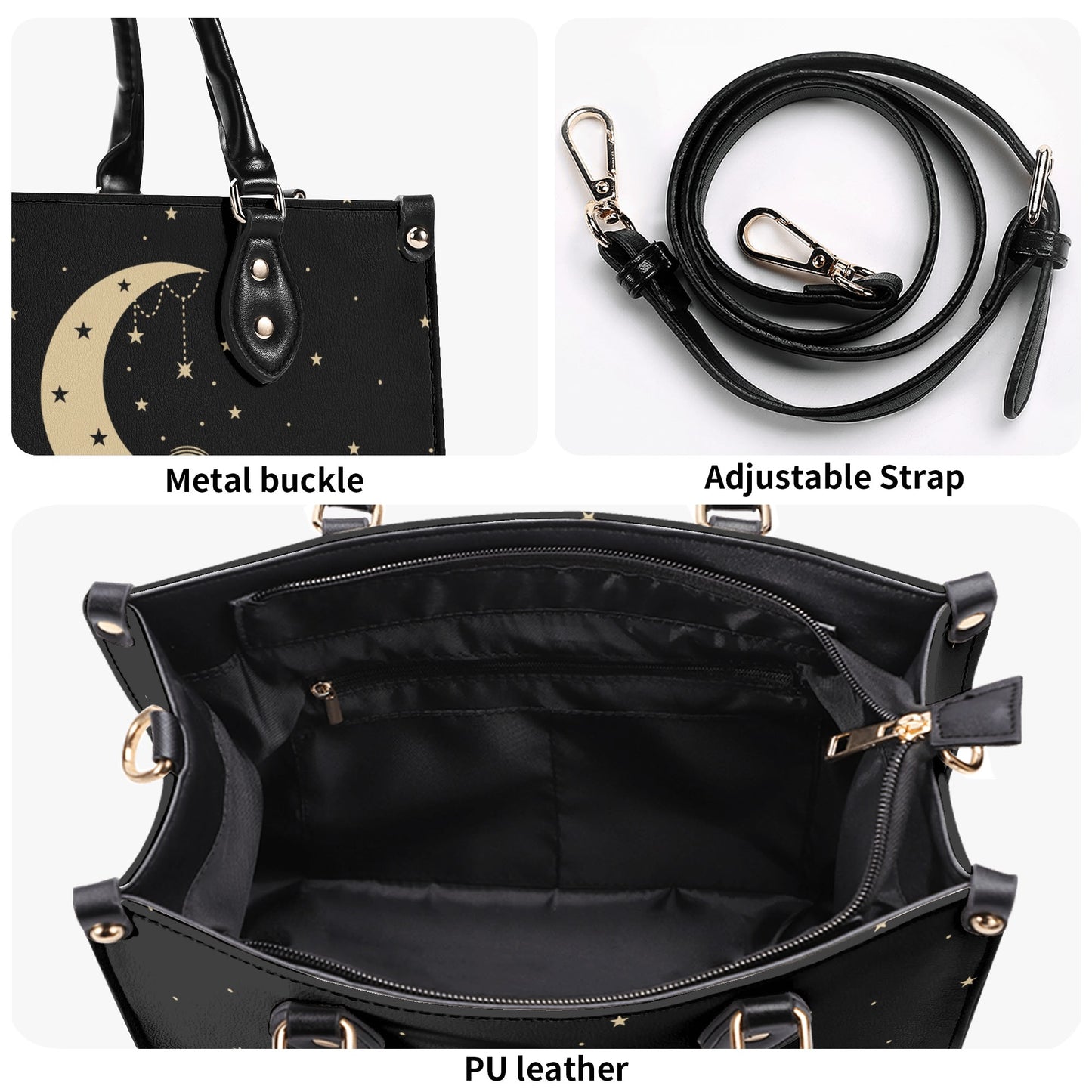 Moon Cloud 1-2 Glam Purse Luxury Womens Vegan Leather Handbag