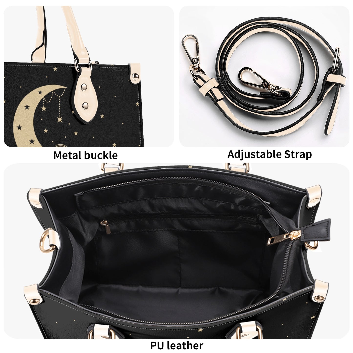 Moon Cloud 1-2 Glam Purse Luxury Womens Vegan Leather Handbag