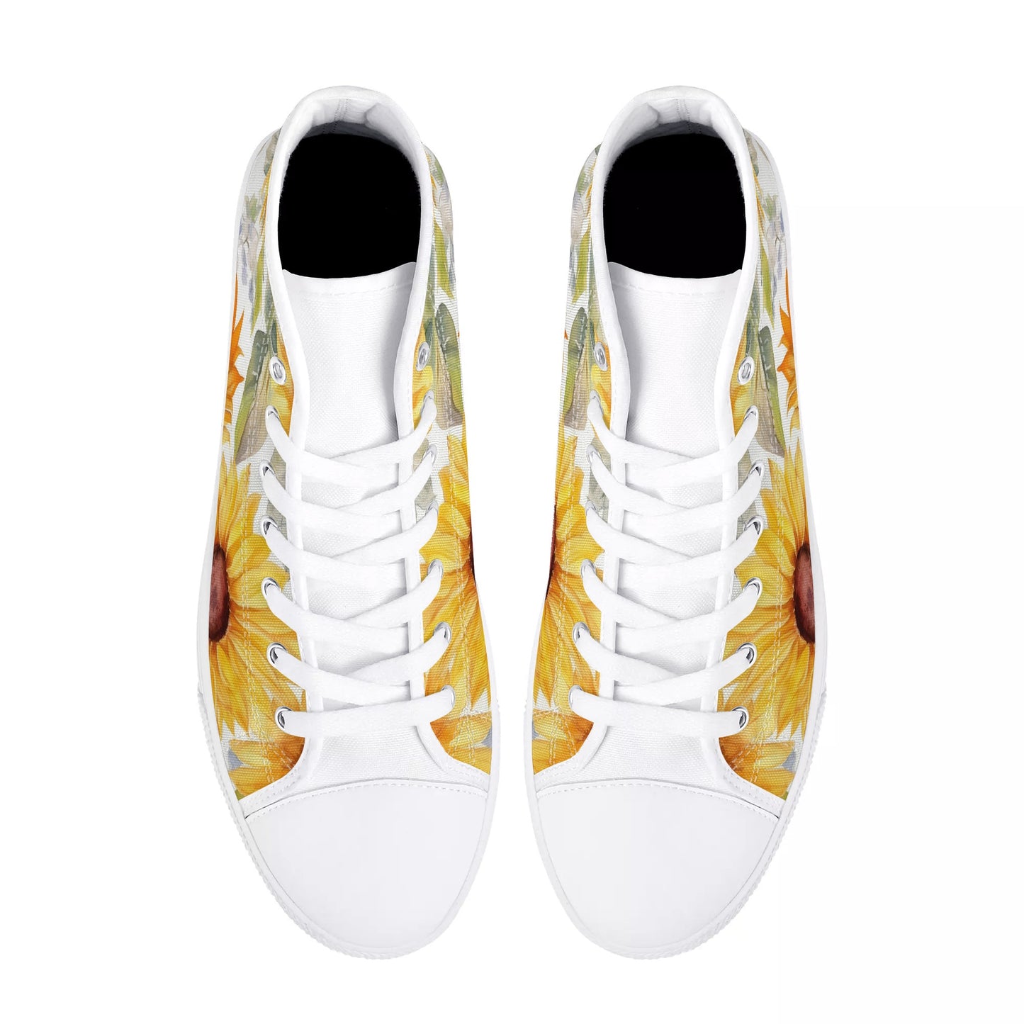 Sunflowers Womens High Top Canvas Shoes