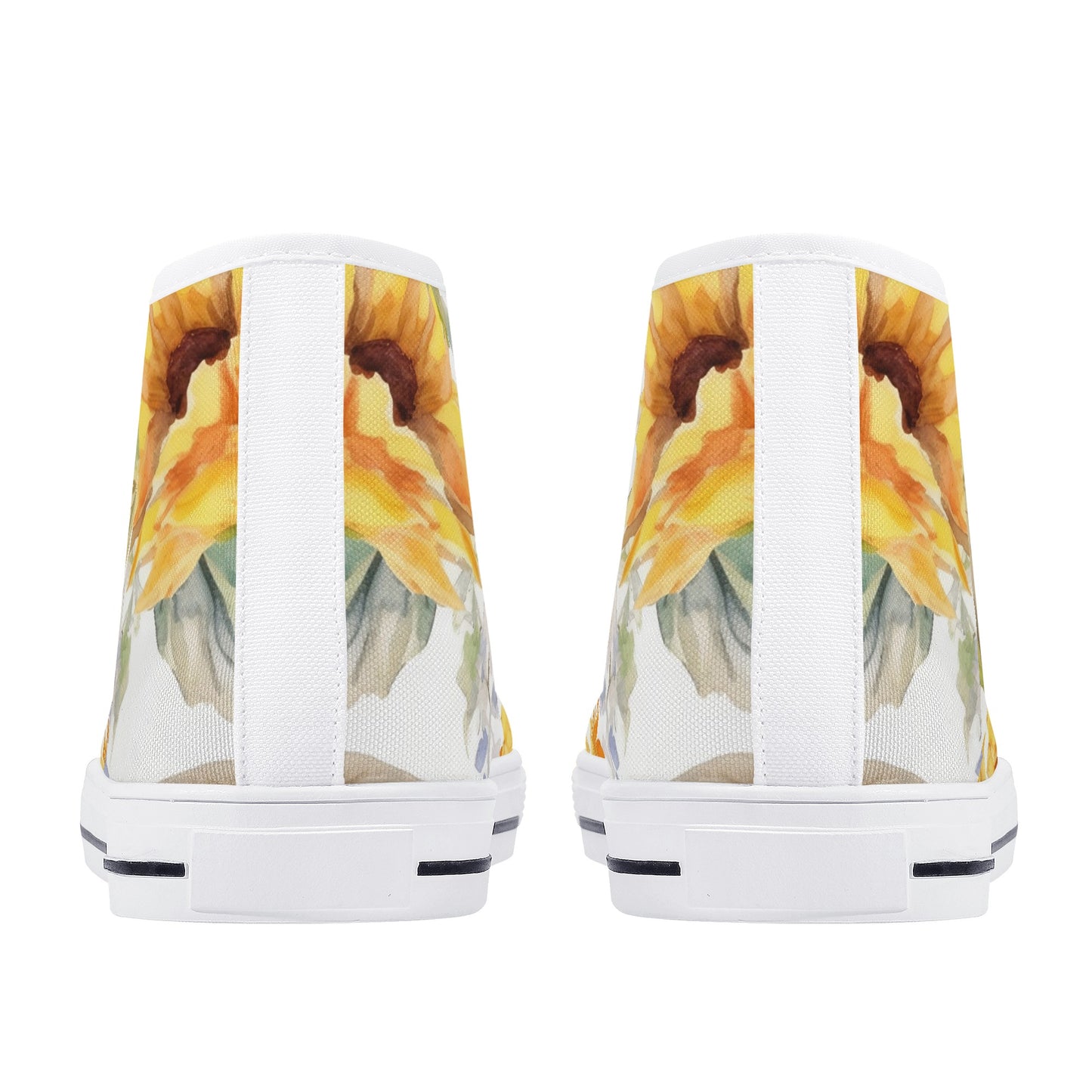 Sunflowers Womens High Top Canvas Shoes