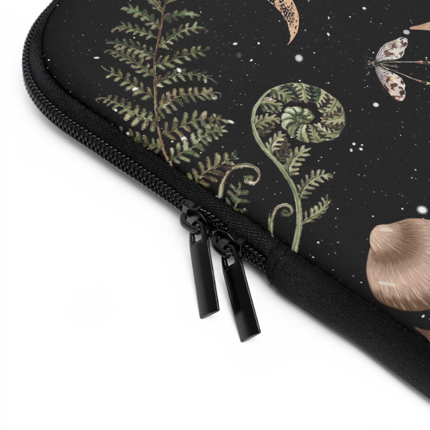 Elegant Mushrooms Moon Phases Laptop Case, laptop sleeve