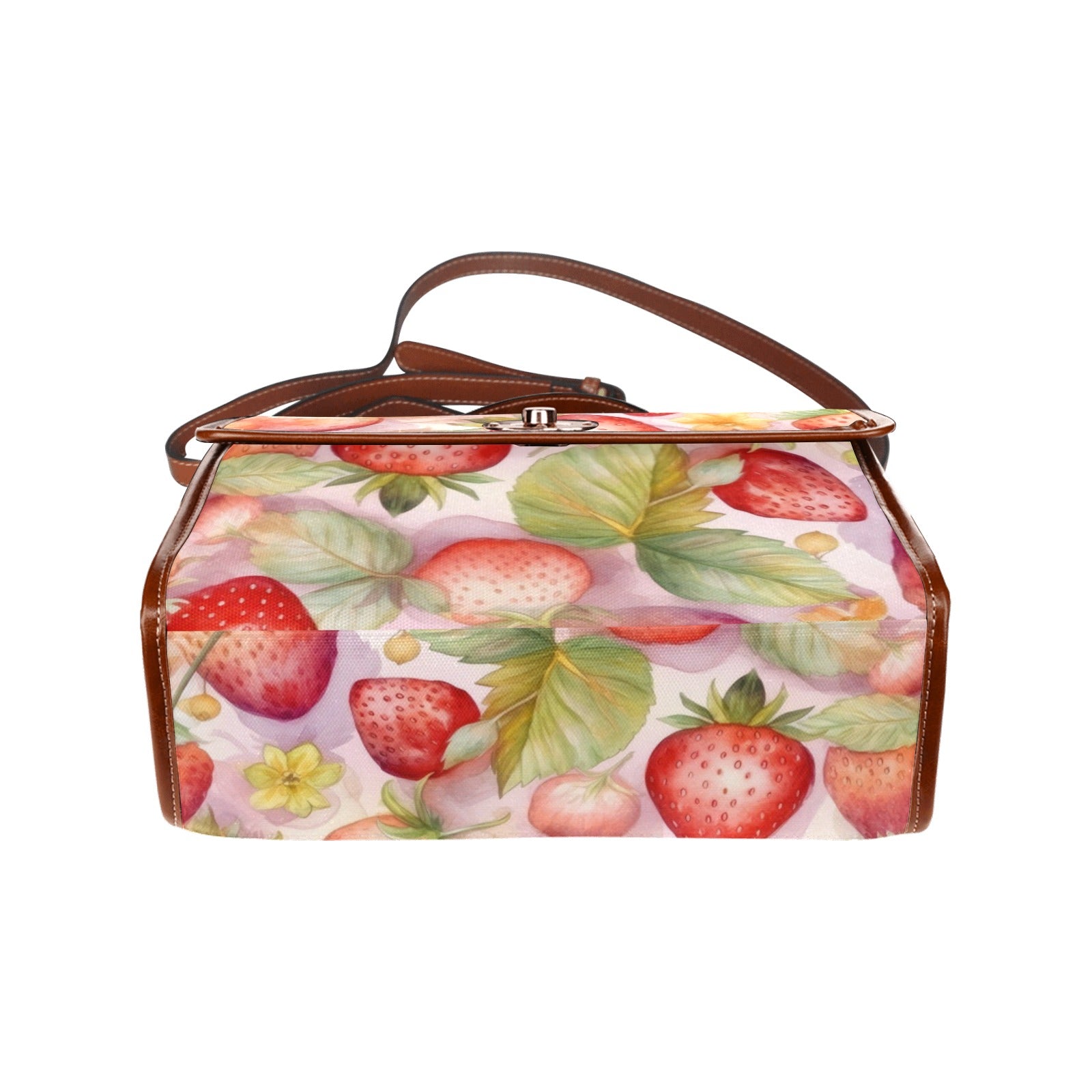 pink strawberries purse handbag shoulderbag