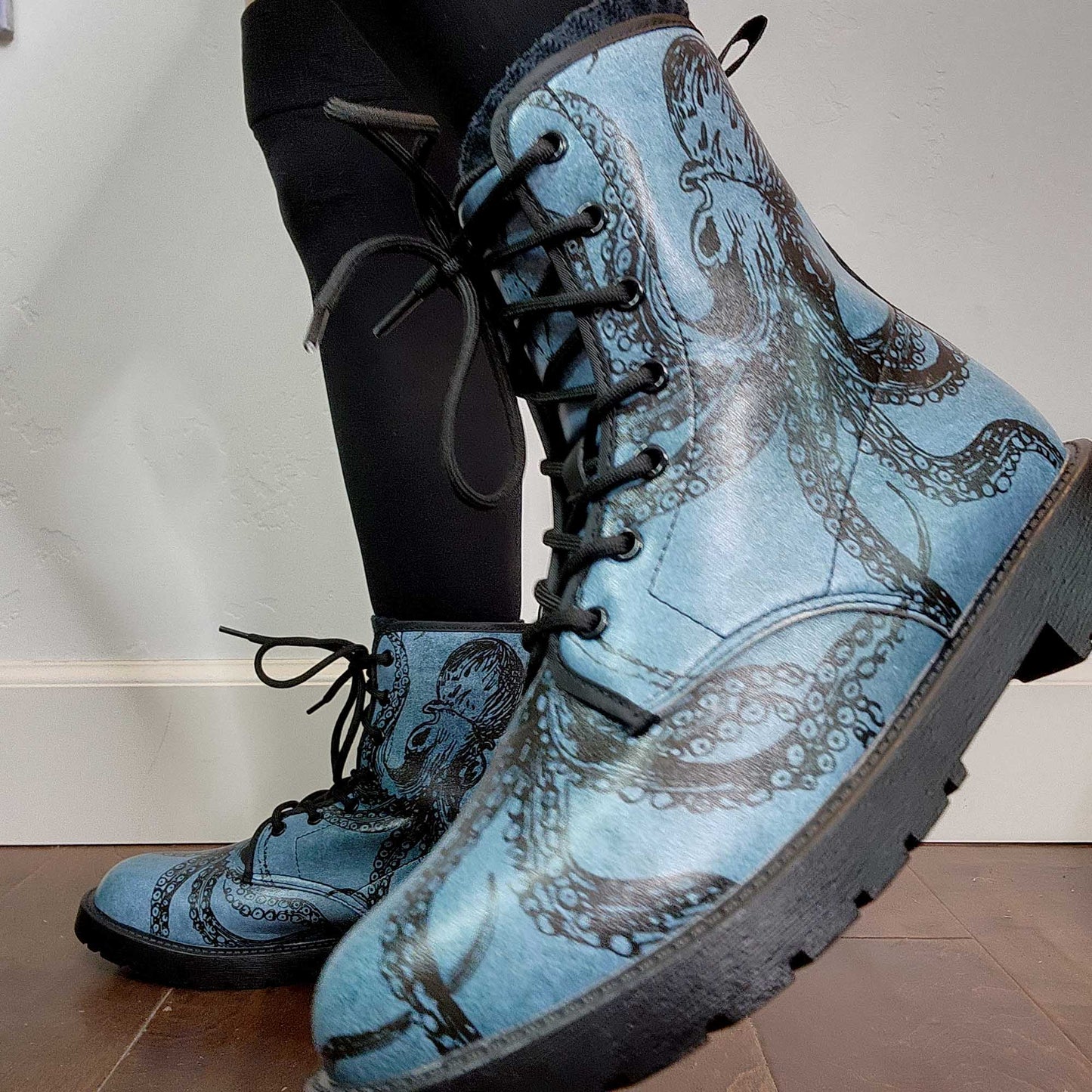 blue octopus boots