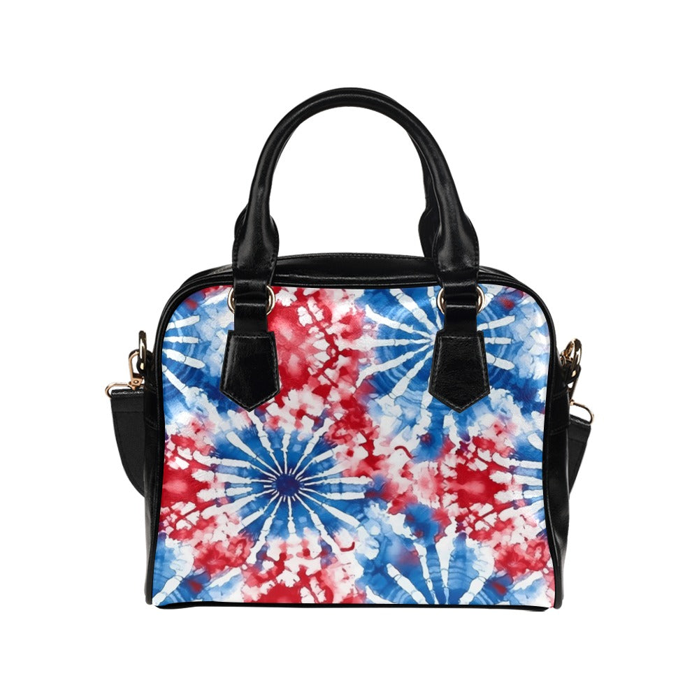 Patriotic Tie Dye Bowler Bag Purse