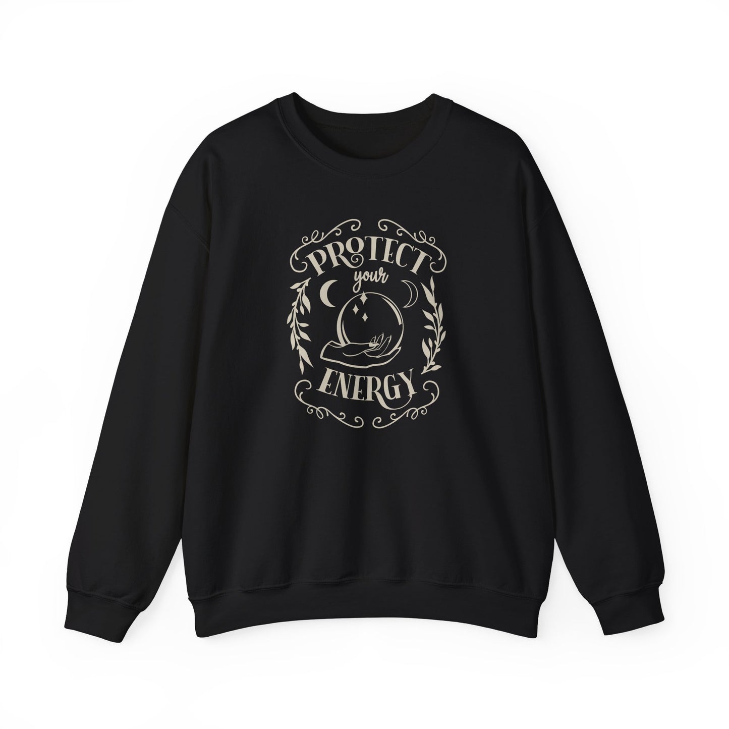 Protect Your Energy | Witchy Black Sweatshirt