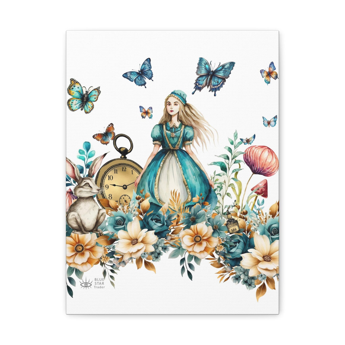 Alice in Wonderland Canvas Gallery Wrap Wall Artwork