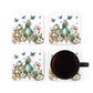 White Alice in Wonderland #21 Corkwood Coasters Set
