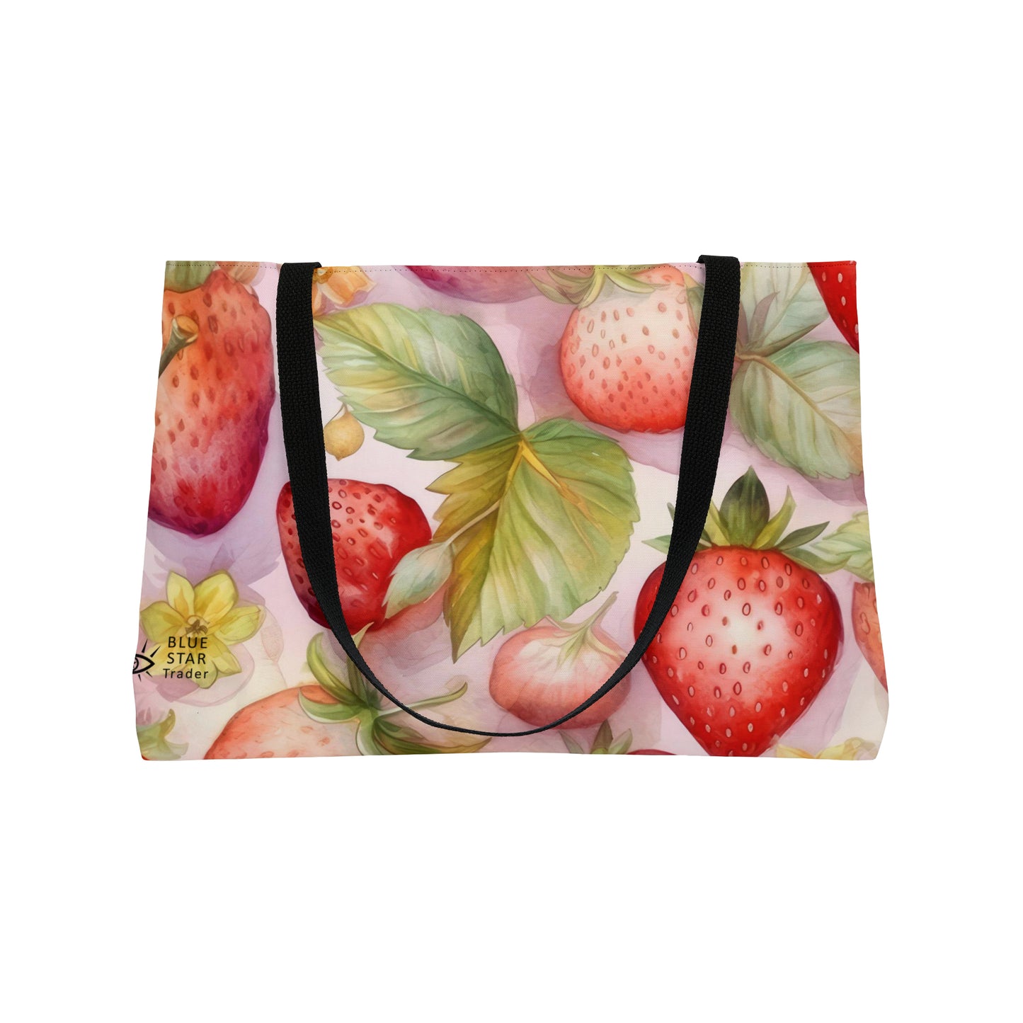 Cute Pink Strawberries Weekender Tote Bag