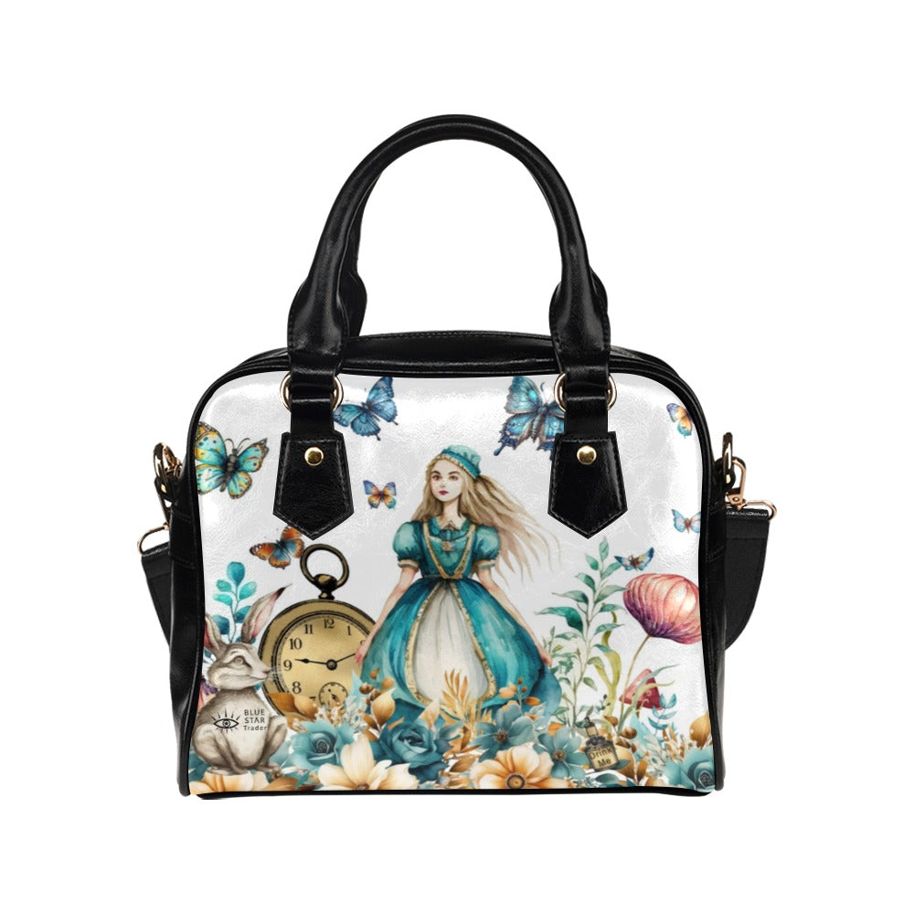white Alice in Wonderland purse handbag shoulder bag