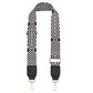 Black and White Diamonds Purse Strap, Bag Strap | 31-51 Inch Guitar purse straps