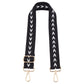 Black and White Arrows Purse Strap, adjustable length guitar strap