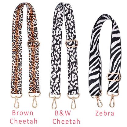 ANIMAL PRINT Purse & Bag Straps | Adjustable Length Crossbody purse straps | Guitar straps |