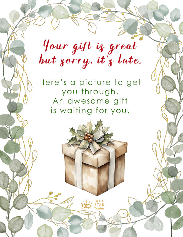 Late Gift Printable - with Eucalyptus and Holly (#1)