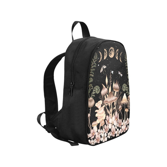 Elegant Mushrooms Backpack, Bookbag (Select Size), Canvas Back pack