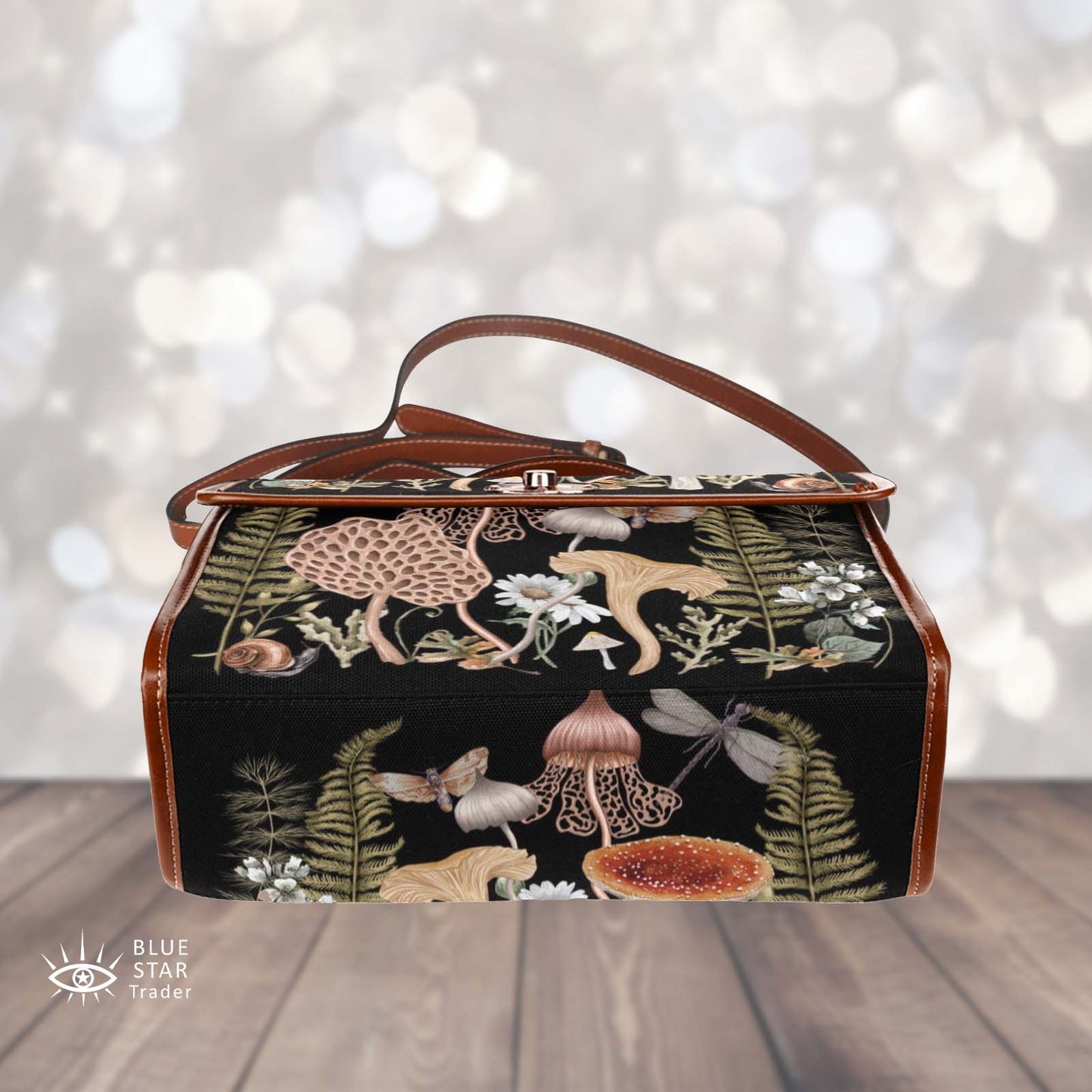 Cottage Mushroom Purse, Satchel, Cottage Core Handbag, Cross Body Bag