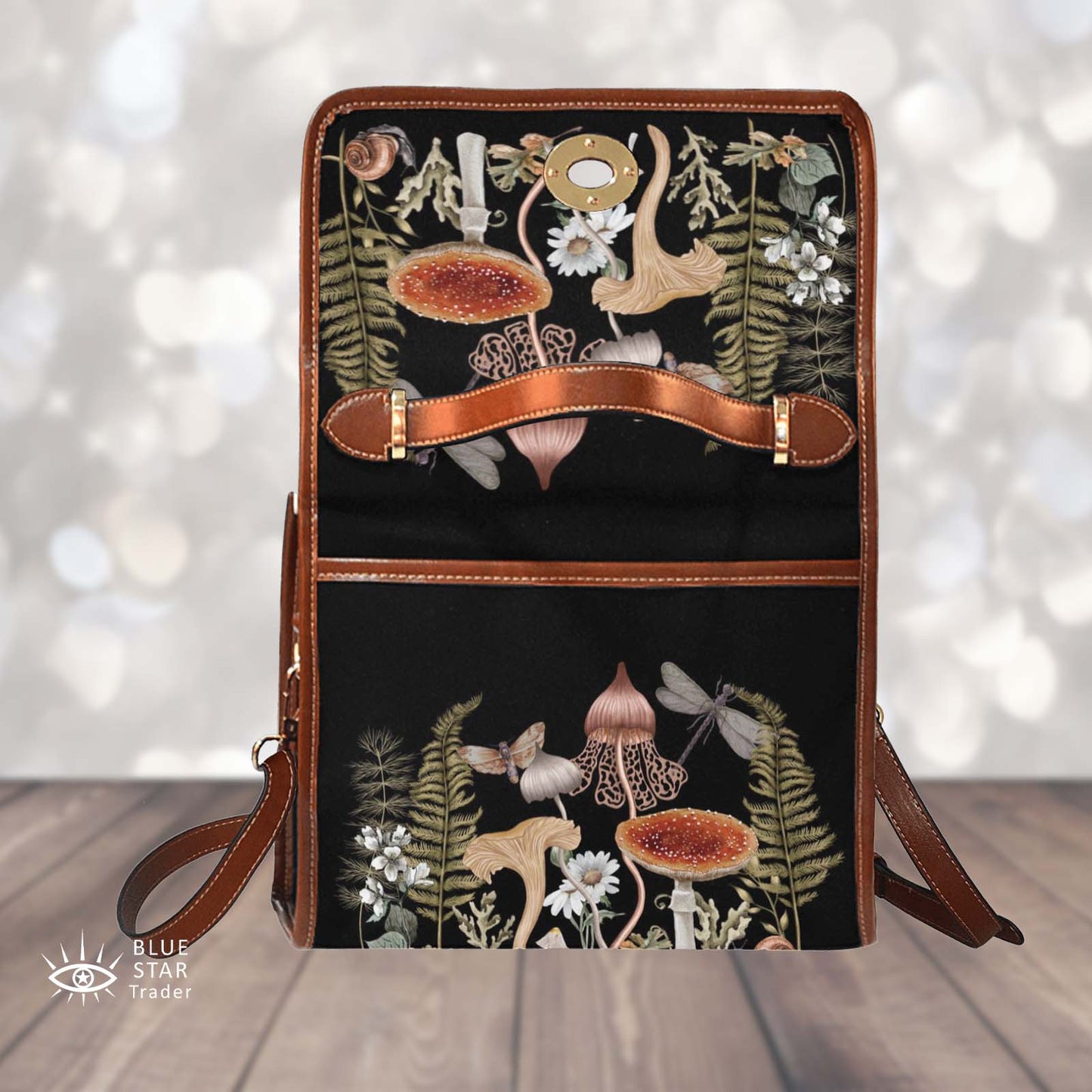 Cottage Mushroom Purse, Satchel, Cottage Core Handbag, Cross Body Bag