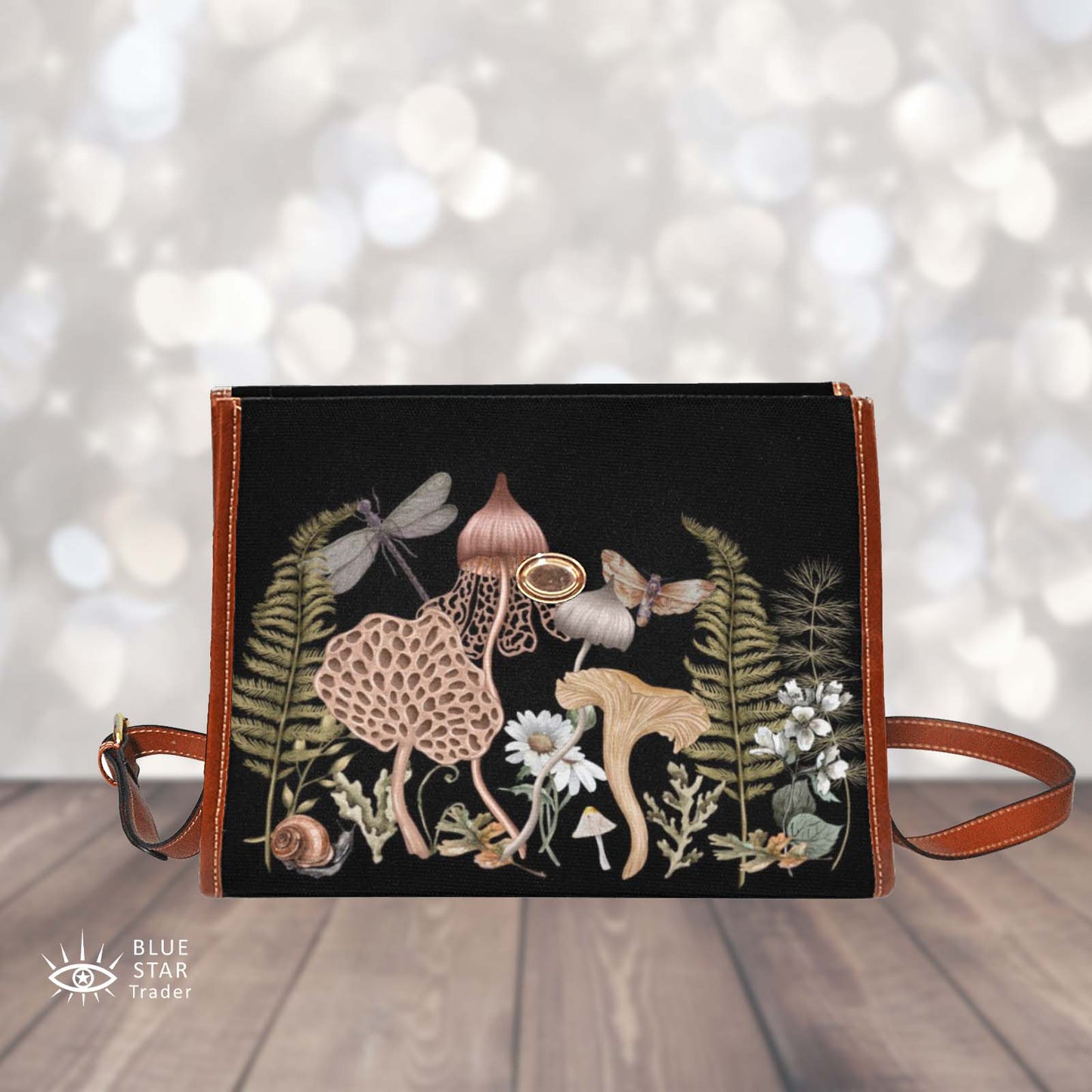 Cottage Mushroom Purse, Satchel, Cottage Core Handbag, Cross Body Bag