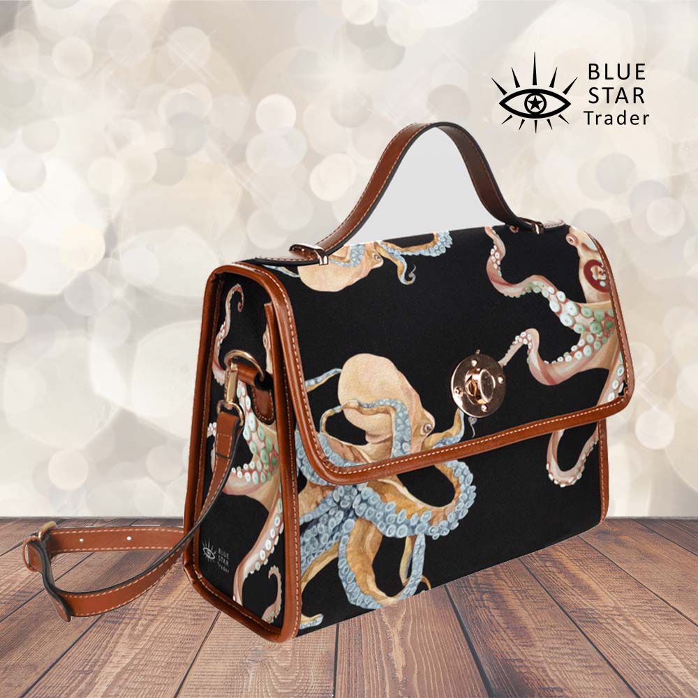 Octopus purse handbag, cross body bag, shoulder bag