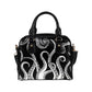 Black and white octopus tentacles purse