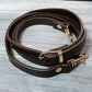 Dark Brown Imitation Leather Purse & Bag Strap | 41 -47 Inch