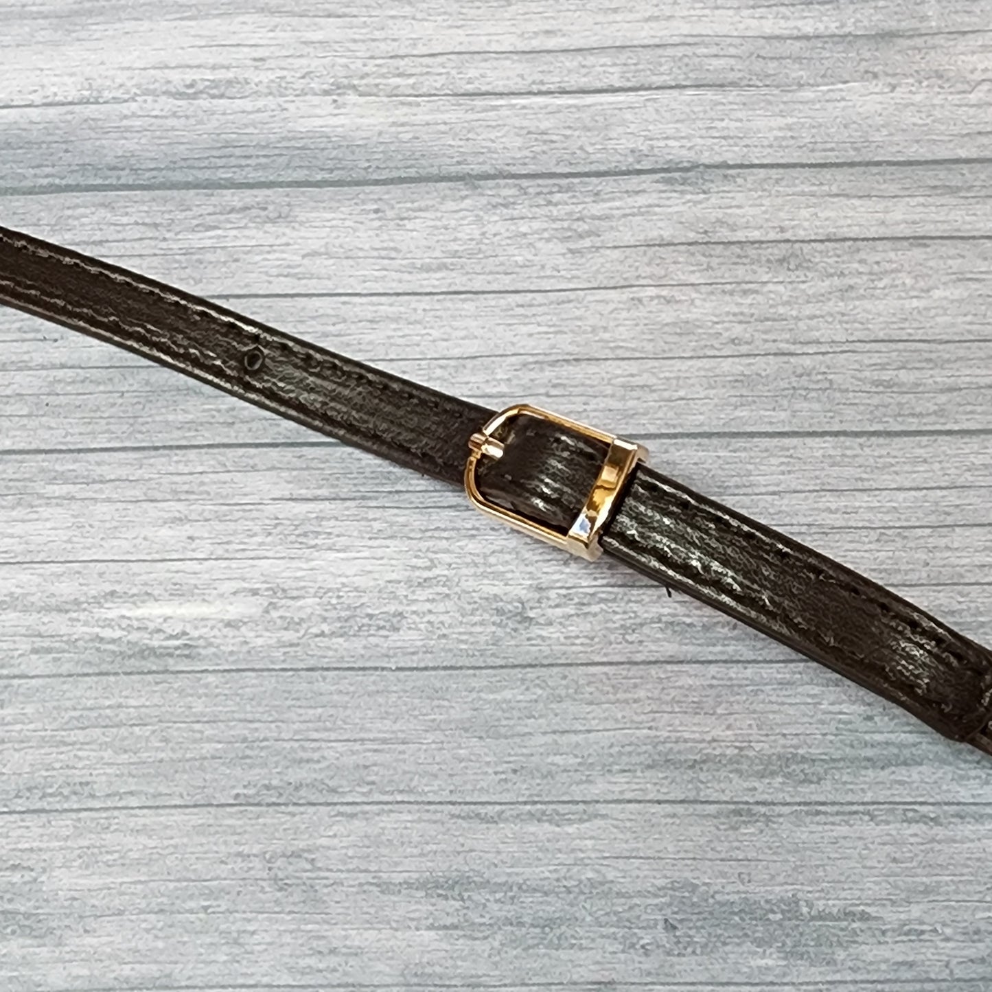 Dark Brown Imitation Leather Purse & Bag Strap | 41 -47 Inch