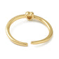 Tiny Heart Ring, Gold Brass Size 6.5