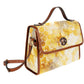 Yellow Honeycomb Canvas Satchel Bag Purse