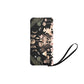 Elegant Mushrooms Clutch Purse Zippered Wallet with Strap