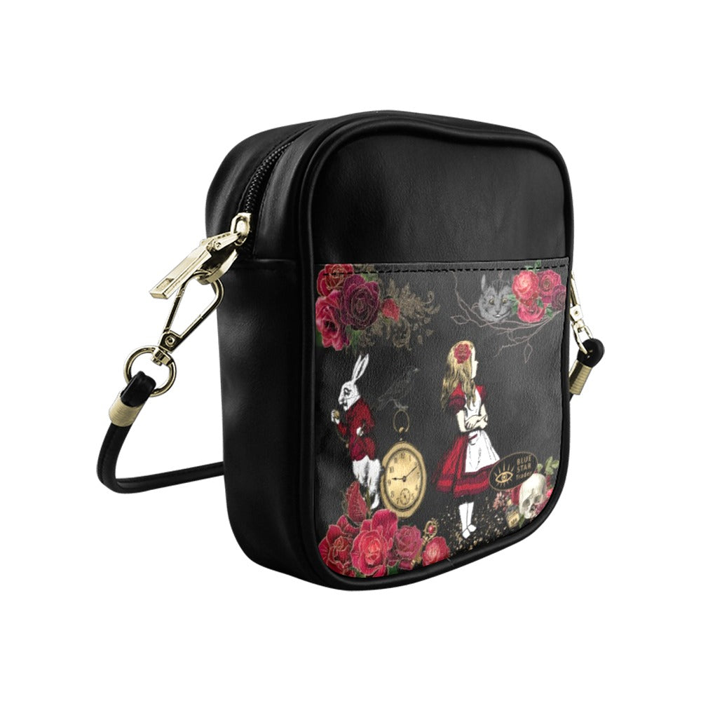 Red Alice in Wonderland Mini Phone Purse - Crossbody Sling Bag