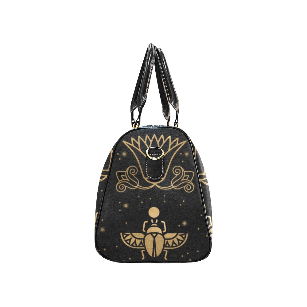 Egyptian Scarab Beetle Waterproof Travel Bag (Small)